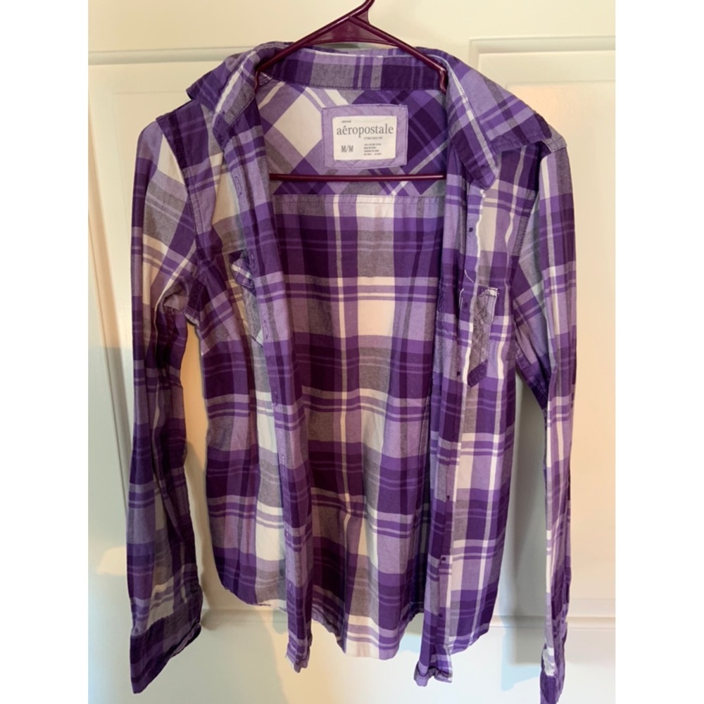 Purple & White Flannel